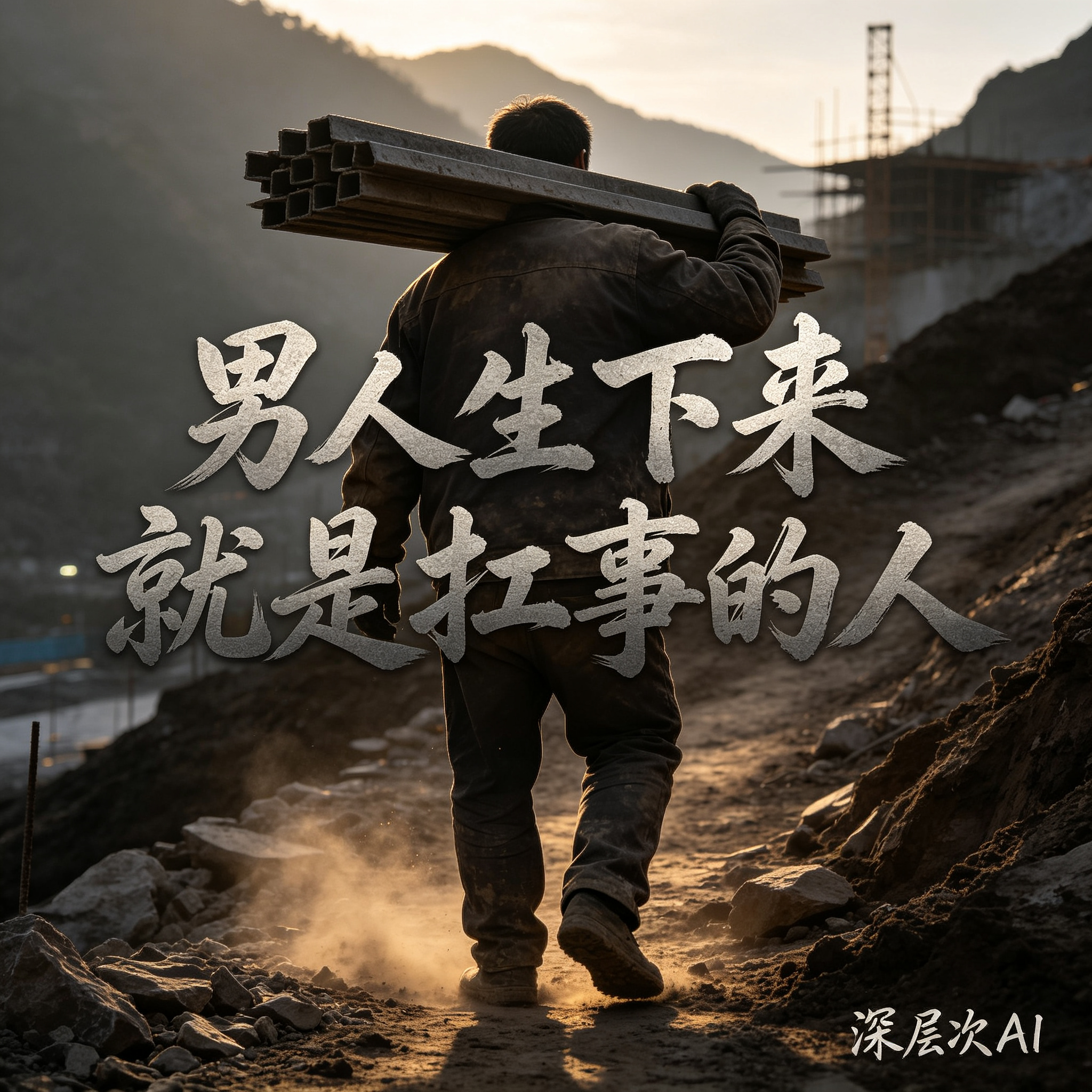 男人生下来就是扛事的人